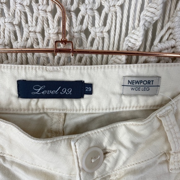 Anthropologie Level 99 Light Yellow Trouser Pants - Picture 2 of 4